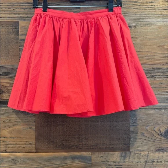 Free People ‘Gaia’ Vibrant Red Mini Skirt - Picture 7 of 10